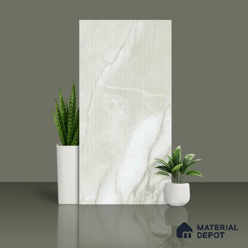 Marble Wall Tile TL 10261 C Liner Sparta Pista 4 ft x 2 ft Matte Finish Vitrified Tile - 9 mm | 4 Random Design | Suitable For living Room, Bedroom, Bathroom