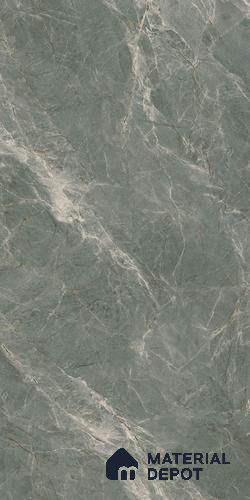 Marble Floor & Wall Tile TL 07099 C Balki Green 4 ft x 2 ft Glossy Finish Vitrified Tile - 9 mm | 4 Random Design | Suitable For living Room, Bedroom, Bathroom