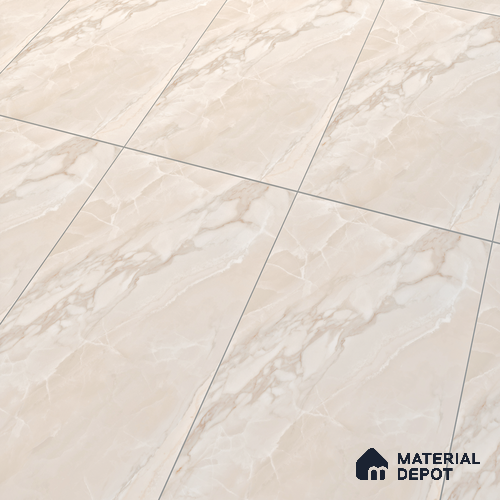 Marble Floor & Wall Tile TL 10261 E Sparta Beige 4 ft x 2 ft Matte Finish Vitrified Tile - 9 mm | 4 Random Design | Suitable For living Room, Bedroom, Bathroom