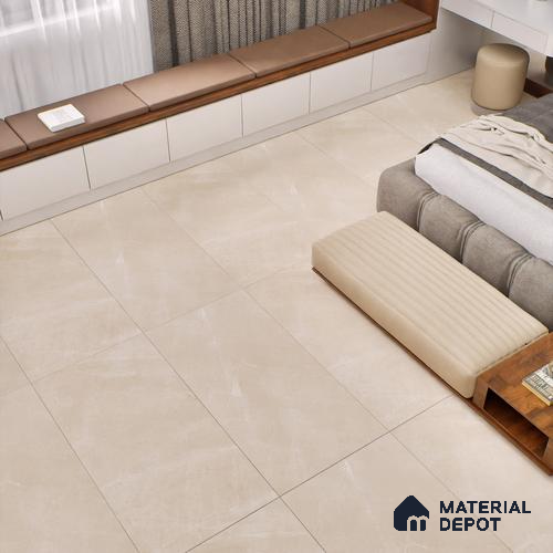 Marble Floor & Wall Tile TL 06124 E Fenix Taupe 4 ft x 2 ft Vitrified Matte Finish - 9 mm | 12 Random Design | Suitable For Living Room, Bedroom, Bathroom, Kitchen