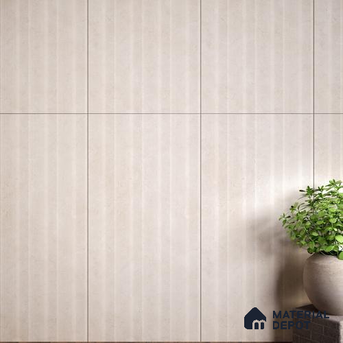 Highlighter Wall Tile TL 06123 B Marmi Crema Decor 4 ft x 2 ft Vitrified Matte Finish - 9 mm | 4 Random Design | Suitable For Living Room, Bedroom, Bathroom, Kitchen