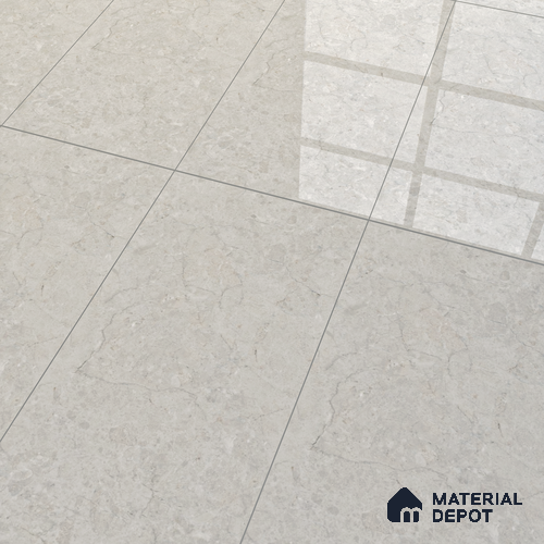 Grey Marble Floor & Wall Tile TL 06701 Gravier Frosted Russet 2 ft x 4 ft Vitrified Glossy Finish - 9 mm | 6 Random Design | Suitable for Living Room, Bedroom, Bathroom