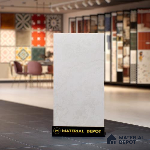 Cream Marble Floor & Wall Tile TL 06705 Prestige Golden Orchard 2 ft x 4 ft Vitrified Carving Matte Finish - 9 mm | 4 Random Design | Suitable for Living Room, Bedroom, Bathroom