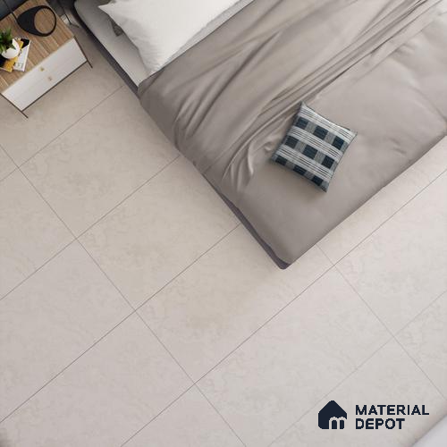Cream Marble Floor & Wall Tile TL 06705 Prestige Golden Orchard 2 ft x 4 ft Vitrified Carving Matte Finish - 9 mm | 4 Random Design | Suitable for Living Room, Bedroom, Bathroom