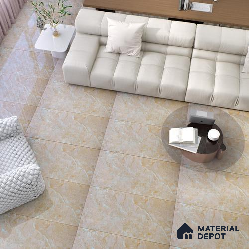 Budget Friendly Marble Wall & Floor Tile Value for Money TL 06293 Cosmic Brown 4 ft x 2 ft - Vitrified Glossy Finish -9 mm | Suitable for Living Room, Bedroom & Bathroom