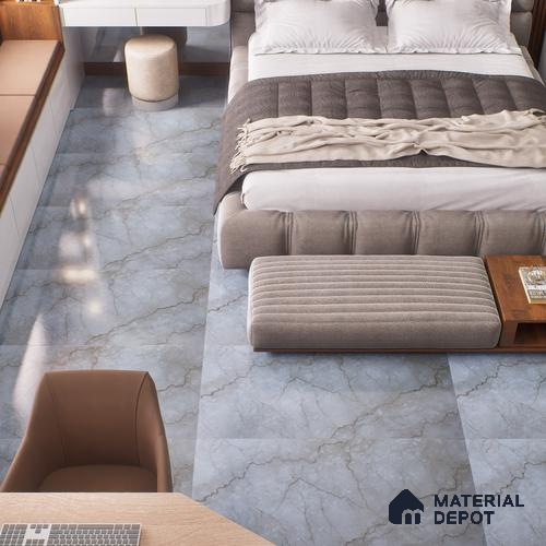 Budget Friendly Marble Wall & Floor Tile Value for Money TL 06308 Cream Glow 4 ft x 2 ft - Vitrified Glossy Finish -9 mm | Suitable for Living Room, Bedroom & Bathroom