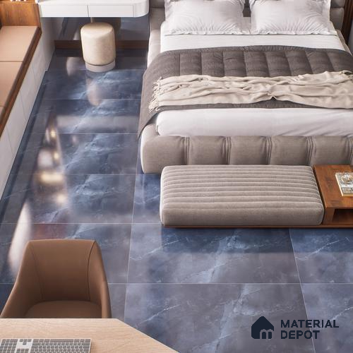 Budget Friendly Marble Wall & Floor Tile Value for Money TL 06298 Grey Mist 4 ft x 2 ft - Vitrified Glossy Finish -9 mm | Suitable for Living Room, Bedroom & Bathroom