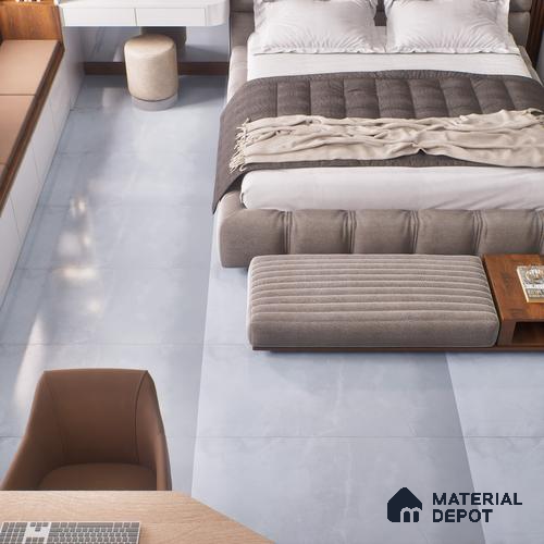 Budget Friendly Marble Wall & Floor Tile Value for Money TL 06299 Moonlight White 4 ft x 2 ft - Vitrified Glossy Finish -9 mm | Suitable for Living Room, Bedroom & Bathroom