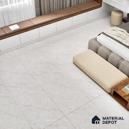 Marble Wall & Floor Tile TL 06178 Flutura Opel Grey 4 ft x 2 ft Vitrified Lustera Effect Feather Feel Matte Finish - 8.5 mm | 4 Random Design | Suitable for Living Room, Bedroom, Bathroom | Image 8