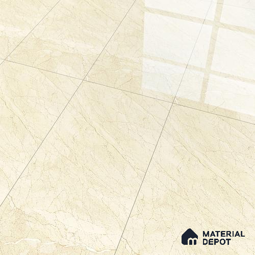 Marble Wall & Floor Tile TL 05306 Aurelio Felix Beige 4 ft x 2 ft Vitrified High Gloss Finish - 9 mm | Suitable for Living Room, Bedroom, Feature / Accent Walls & Highlighter Wall
