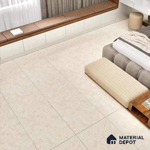 Marble Wall & Floor Tile TL 05309 B Aurelio Jerusalem Crema 4 ft x 2 ft Vitrified Carving Matte Finish - 9 mm | Suitable for Living Room, Bedroom, Feature / Accent Walls & Highlighter Wall