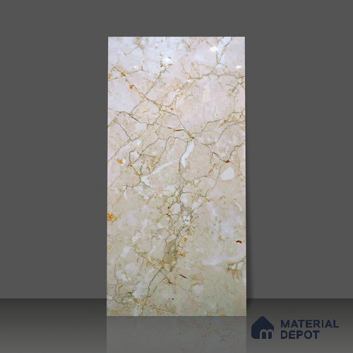 Budget Friendly Marble Wall & Floor Tile Value for Money TL 06292 Tropical Blue 4 ft x 2 ft - Vitrified Glossy Finish -9 mm | Suitable for Living Room, Bedroom & Bathroom