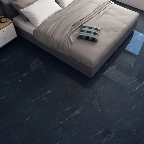 Marble Floor & Wall Tile TL 05812 C Gravier Soft Voila 2 ft x 4 ft Vitrified High Gloss Finish - 9 mm | 4 Random Design | Suitable for Living Room, Bedroom, Bathroom