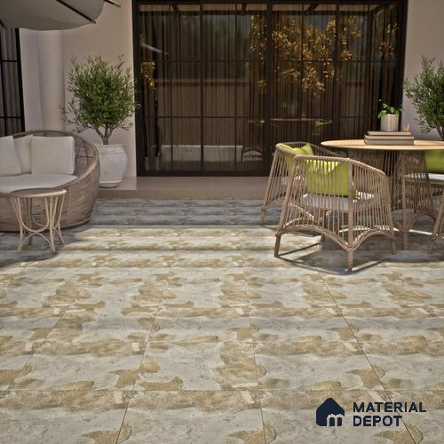 TL 07601 B Bold Grey 16 x 16 inch Anti Skid Matte Finish Vitrified Floor Tile - 12 mm | Pattern Alignment May Vary | 2-3 mm Spacer is Mandatory