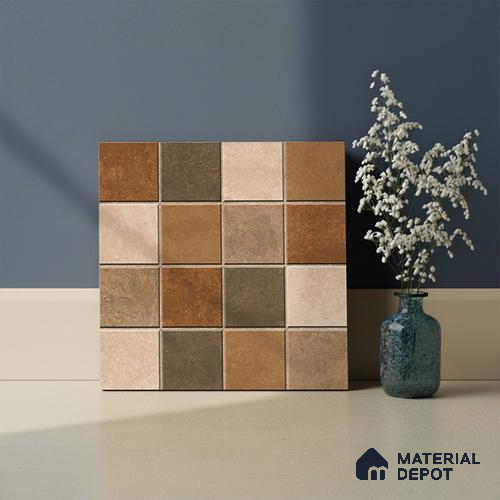 Stone Look Floor Tile TL 09146 B | Matte Finish 12 x 12 inch Vitrified Tile - 8 mm | Suitable For Kitchen, Bathroom, Bedroom & Office