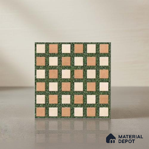 Stone Look Floor Tile TL 09144 | Matte Finish 12 x 12 inch Vitrified Tile - 8 mm | Suitable For Kitchen, Bathroom, Bedroom & Office | Please Expect a Slight Variation of Pattern