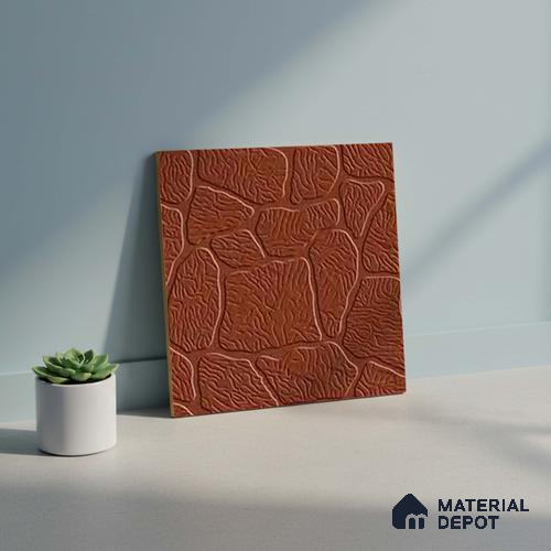 Patterned Look Floor Tile TL 09119 B | Matte Finish 12 x 12 inch Vitrified Tile - 8 mm | Suitable For Kitchen, Bathroom, Bedroom & Office | Please Expect a Slight Variation of Pattern