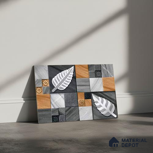 Stacked Stone Look Wall Tile TL 09500 | Matte Finish 18 x 12 inch Ceramic Tile - 7 mm | Suitable For Kitchen, Bathroom, Bedroom & Office