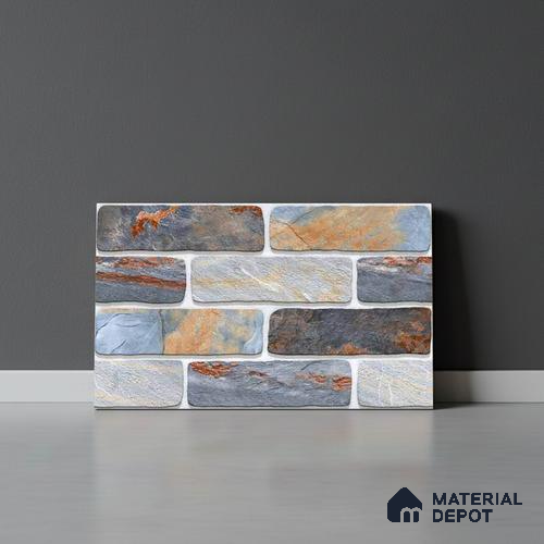 Stone Look Wall Tile TL 09495 | Matte Finish 18 x 12 inch Ceramic Tile - 7 mm | Suitable For Kitchen, Bathroom, Bedroom & Office