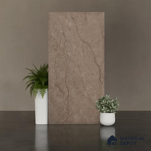 Marble Look Wall & Floor Tile TL 09019 | Matte Finish 4 ft x 2 ft Vitrified Tile - 9 mm | Suitable For Kitchen, Bathroom, Bedroom & Office