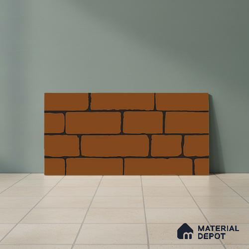 Stone Look Orange Alloy P-11 TL 09779 2 ft x 1 ft Matte Finish Ceramic Wall Tile - 9 mm
