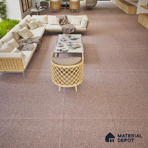 Stone Floor & Wall Tile | TL 00939 Cork Burgundy 4 ft x 2 ft Vitrified Tile | Suitable For Living Room, Bedroom, Bathroom