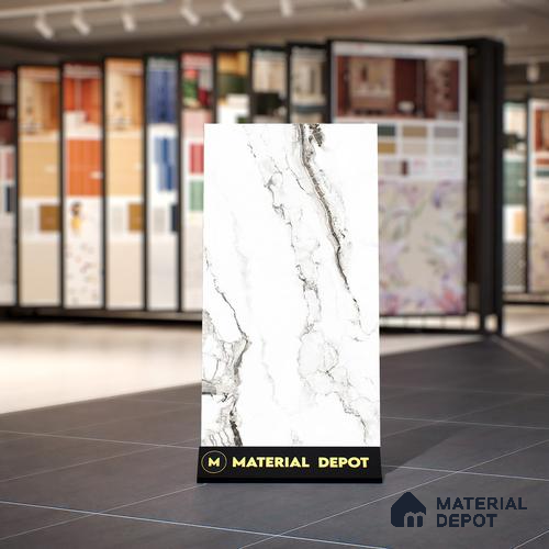 Marble Floor & Wall Tile | TL 00925 Saturio Earth 4 ft x 2 ft Vitrified Tile - 9 mm | Suitable For Living Room, Bedroom, Dining Area | Image 2