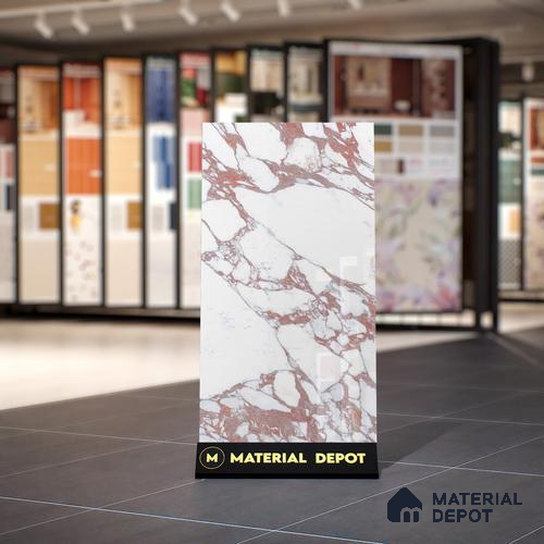 Marble Floor & Wall Tile | TL 01030 Saturio Mars 4 ft x 2 ft Vitrified Tile - 9 mm | Suitable For Living Room, Bedroom, Dining Area