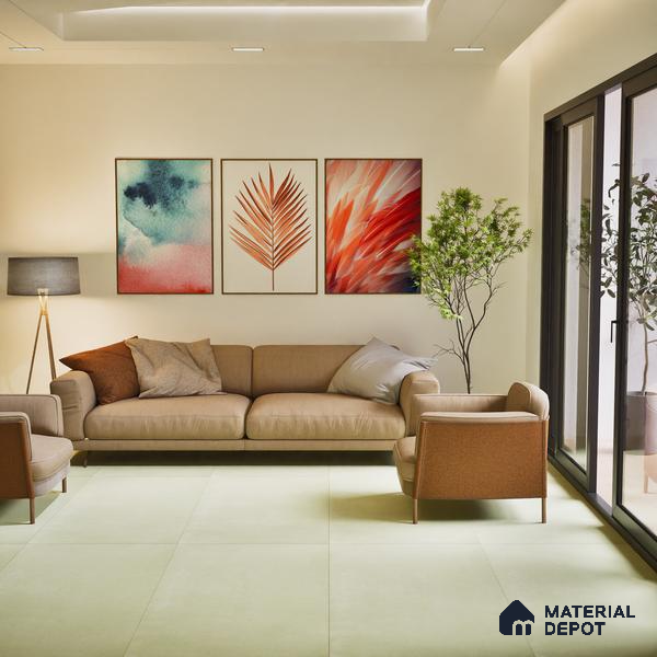 TL 05624 Mint Vartus 1200x600 mm Matte Finish Floor & Wall Tile - 9 mm