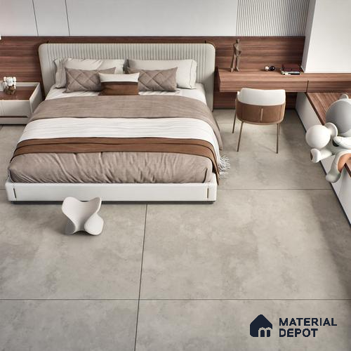 TL 01120 Graffiti Grey Carving Matte Finish 1800 x 1200 mm Vitrified Large Format Wall & Floor Tile - 9 mm | Adhesive and Spacers Must be Used During Installation