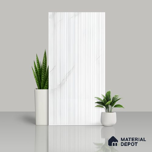 Highlighter Wall Tile | TL 01138 Orra Satuario Punch 4 Punch Finish 4 ft x 2 ft Matte Finish Vitrified Tile - 9 mm (Random 06) | Suitable For Living Room, Bedroom, Dining Area