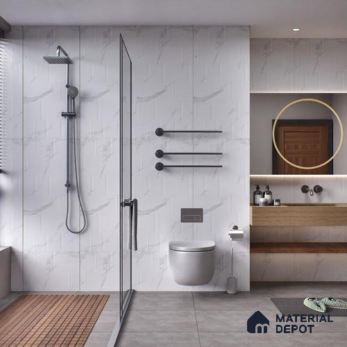 Highlighter Wall Tile | TL 01139 Orra Satuario Punch 7 Punch Finish 4 ft x 2 ft Matte Finish Vitrified Tile - 9 mm (Random 06) | Suitable For Living Room, Bedroom, Dining Area