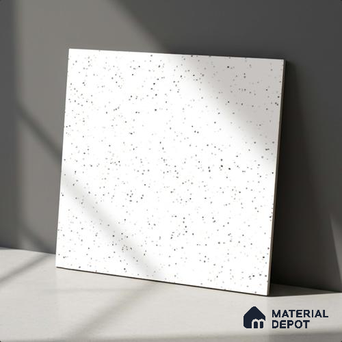 Terrazzo Wall & Floor Tile TL 01140 Panda Matte Finish 600 x 600 mm Plain Full Body Vitrified Tile - 9 mm