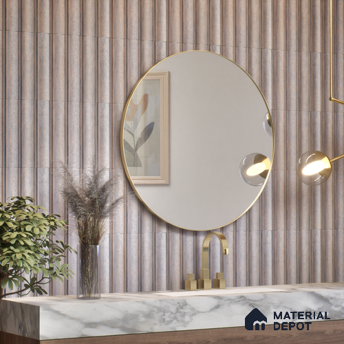 Subway Wall Tile TL 05000 B Lucent Silver Lining 12 x 3 inch Ceramic Matte Finish - 6 mm | Suitable for Highlighter Walls, Foyer, Bathroom, Kitchen Wall & Backsplashes