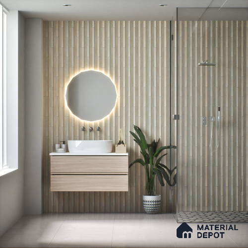 Subway Wall Tile TL 05000 F Lucent Glitz White 12 x 3 inch Ceramic Matte Finish - 6 mm | Suitable for Highlighter Walls, Foyer, Bathroom, Kitchen Wall & Backsplashes