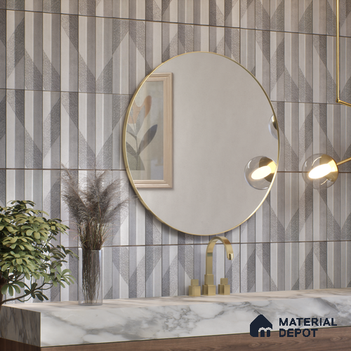 Subway Wall Tile TL 05001 C Lucent Glowing Mystics 12 x 3 inch Ceramic Matte Finish - 9 mm | Suitable for Highlighter Walls, Foyer, Bathroom, Kitchen Wall & Backsplashes