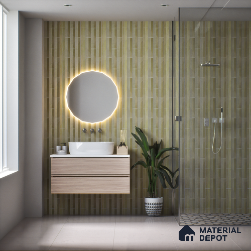 Subway Wall Tile TL 05001 E Lucent Veined Brown 12 x 3 inch Ceramic Matte Finish - 9 mm | Suitable for Highlighter Walls, Foyer, Bathroom, Kitchen Wall & Backsplashes