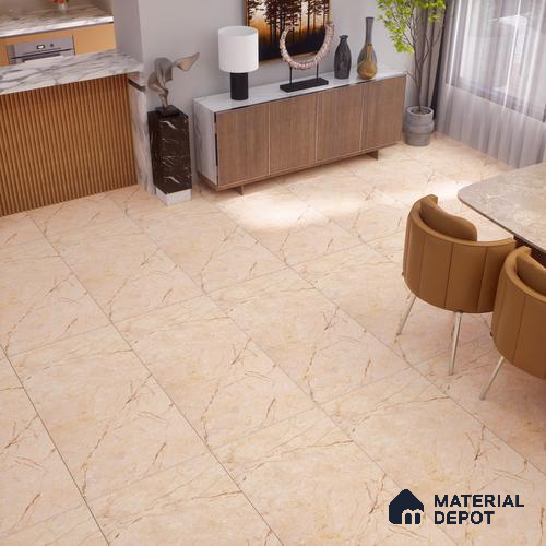 TL 00800 Sevellia Crema 1200 x 600 mm Carving Matte Finish Vitrified Wall & Floor Tile - 9 mm