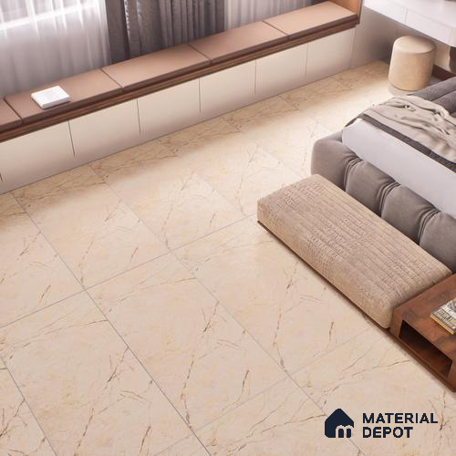 TL 00800 Sevellia Crema 1200 x 600 mm Carving Matte Finish Vitrified Wall & Floor Tile - 9 mm
