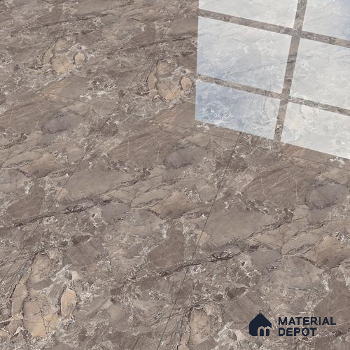 TL 00831 Fontana Choco 1200x600 mm Random Face Endless Glossy Finish Vitrified Wall & Floor Tile - 9 mm