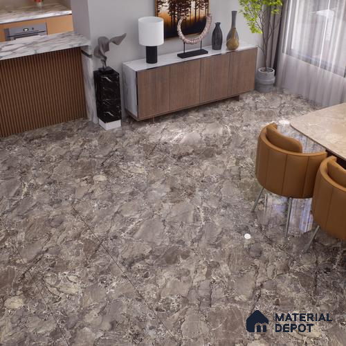 TL 00831 Fontana Choco 1200x600 mm Random Face Endless Glossy Finish Vitrified Wall & Floor Tile - 9 mm
