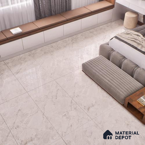 TL 00830 Fontana Crema 1200x600 mm Random Face Endless Glossy Finish Vitrified Wall & Floor Tile - 9 mm
