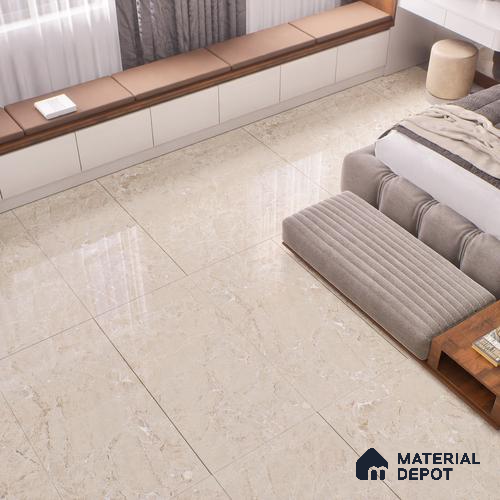 TL 02159 Midas Beige 1200x600 mm Random Face Endless Glossy Finish Vitrified Wall & Floor Tile - 9 mm