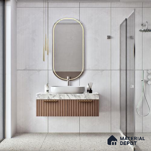TL 00788 Rossato Bianco Decor 1200x600 mm Random Face Punch Matte Finish Vitrified Wall & Floor Tile - 9 mm