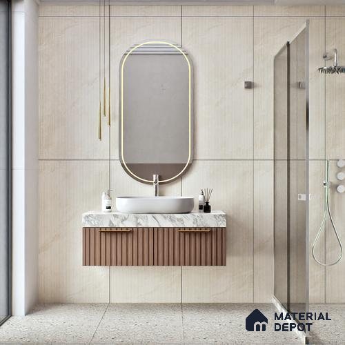 TL 00793 Rossato Crema Decor 1200x600 mm Random Face Punch Matte Finish Vitrified Wall & Floor Tile - 9 mm