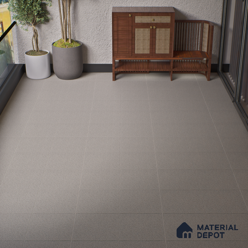 Parking Floor Tile TL 07559 Moon Ash | 16 x 16 inch | Anti Skid Matte Finish Heavy Duty Vitrified Tile - 12 mm | Suitable For Outdoor, Terrace, Balcony | Pattern Alignment May Vary | 2-3 mm Spacer is Mandatory