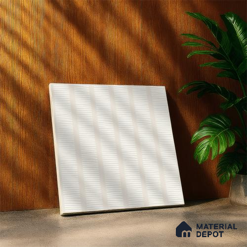 Moroccan Wall Tile TL 05066 Morissa Casablanca Stripes 1 ft x 1 ft Ceramic Matte Finish - 8 mm | Suitable for Bathroom, Kitchen & Balcony | Please Expect a Slight Variation of Pattern