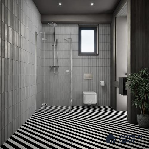 Moroccan Tile TL 05187 Zellige Linear Zebra Multi Colour 1 ft x 1 ft Vitrified Matte Finish - 9 mm | Suitable for Kitchen, Bathroom, Balcony Floor & Wall | Please Expect a Slight Variation of Pattern