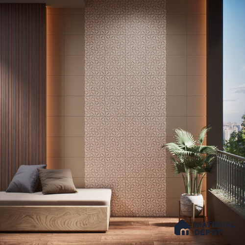 Moroccan Wall & Floor Tile TL 05986 Star Flower 200 x 200 mm Vitrified Glue Matte Finish - 9 mm | Ideal For Bathroom, Kitchen, Dining Areas | Please Expect a Slight Variation of Pattern