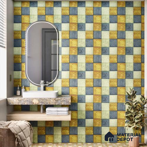 Moroccan Wall Tile TL 06353 B Tradiflow 12 inch x 12 inch Ceramic Matte Finish - 9.5 mm | Suitable for Accent / Feature Walls, Bathroom, Kitchen Wall & Backsplashes | Please Expect a Slight Variation of Pattern